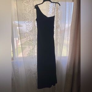 Black long stretchy dress